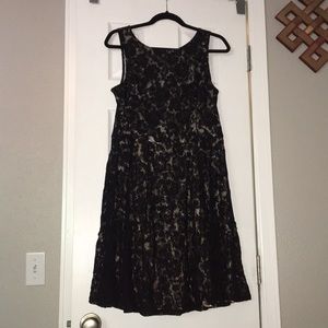 Floral lace, leopard Dress